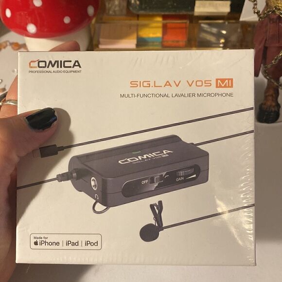NWT Comica Audio SIG.LAV V05 MI Omnidirectional Lavalier Microphone with Gain an - Picture 13 of 13